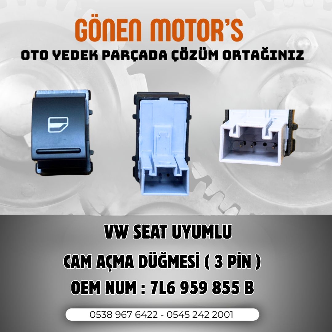 247 - 7L6 959 855 B – Cam Açma Düğmesi